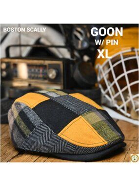 Boston Scally The GOON Single Panel Patchwork Cap-XL- With Pin